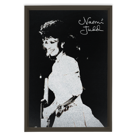 Naomi In Silver Framed Canvas