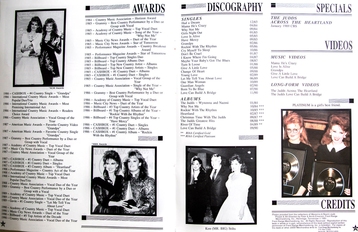 Farewell Tour Booklet