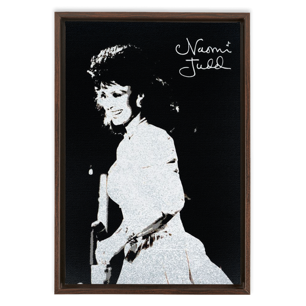Naomi In Silver Framed Canvas