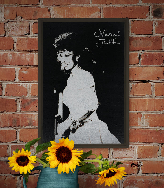 Naomi In Silver Framed Canvas