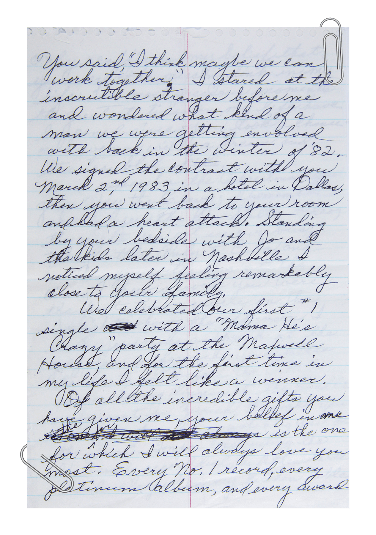 Personal Letter to Brent Maher
