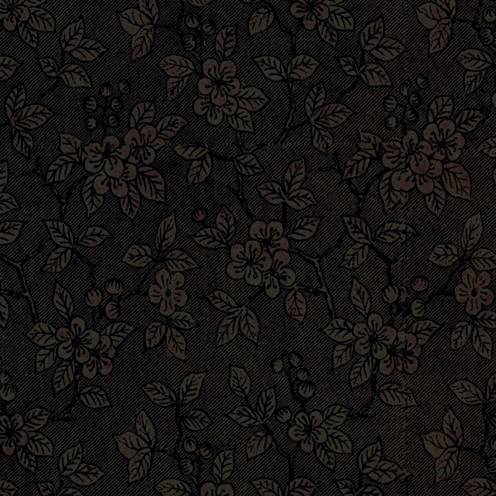 Black Signature Floral Tea Towel